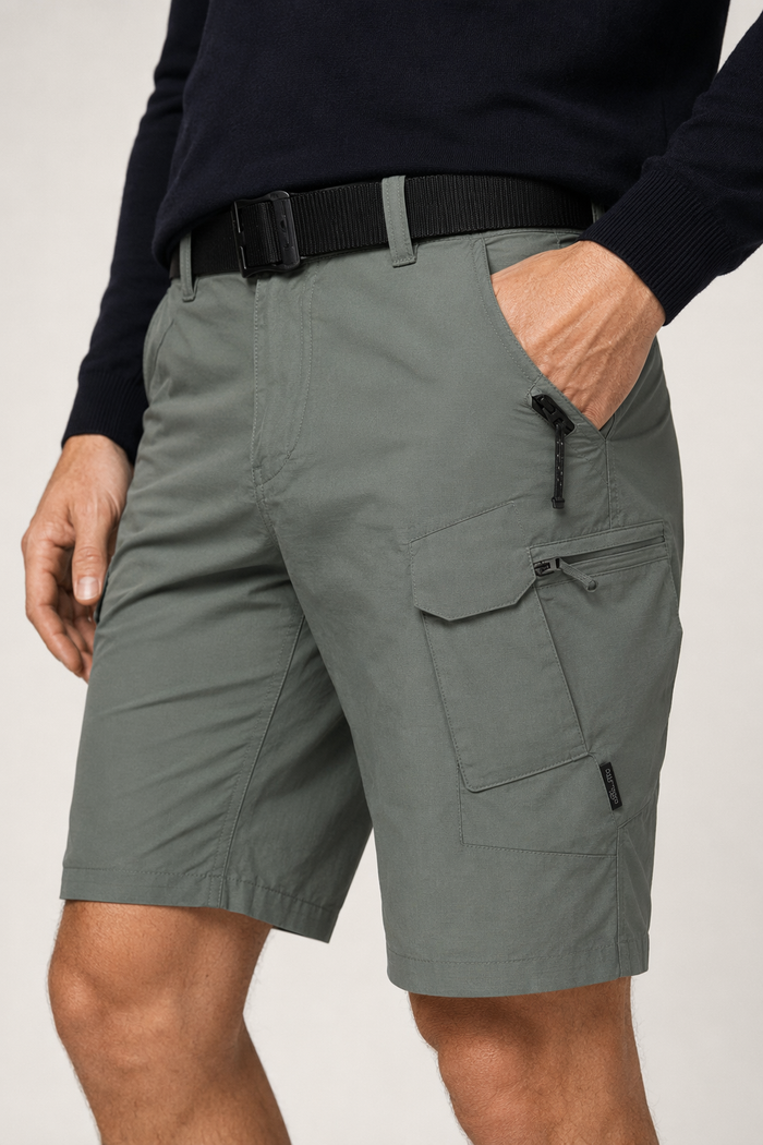 Efficient Outdoor Shorts for Men with Fast Drying Capability Green