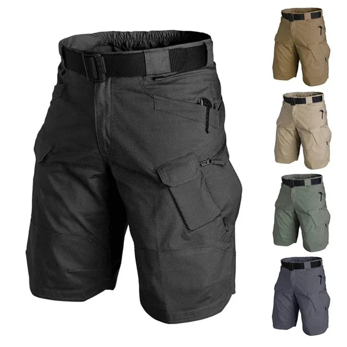 Efficient Outdoor Shorts for Men with Fast Drying Capability: black, brown cargo shorts, utility/tactical style