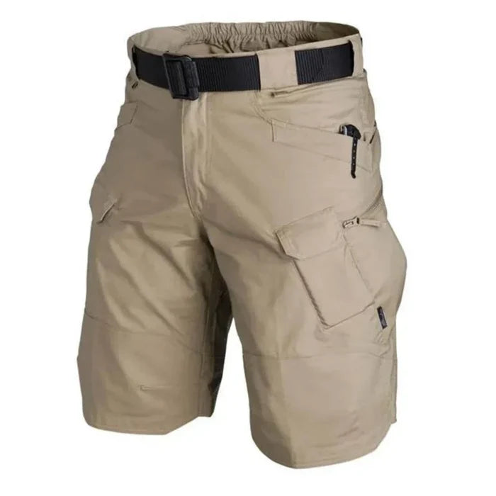 Efficient Outdoor Shorts for Men with Fast Drying Capability: black, brown cargo shorts, utility/tactical style
