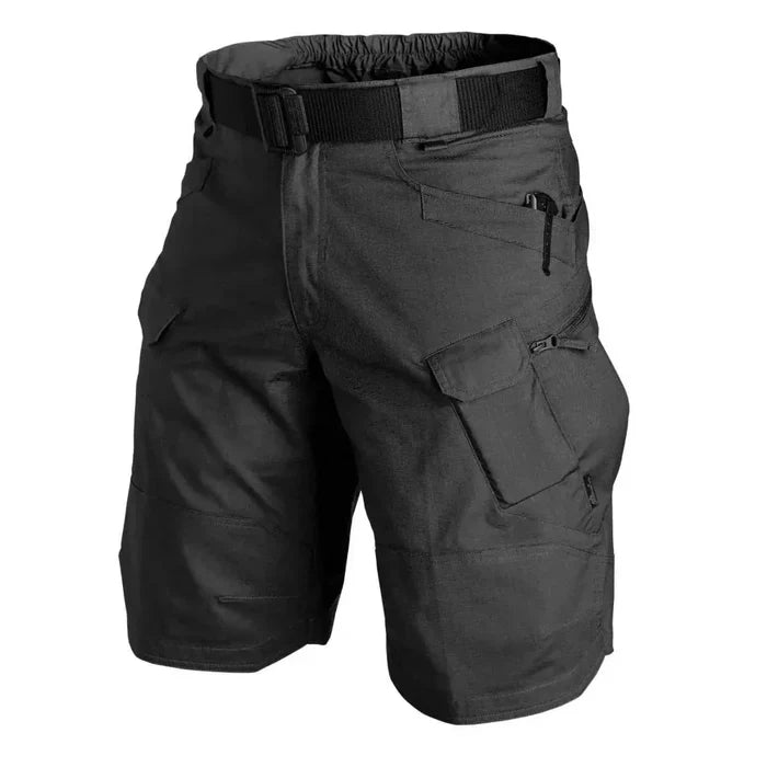 Efficient Outdoor Shorts for Men with Fast Drying Capability: black, brown cargo shorts, utility/tactical style