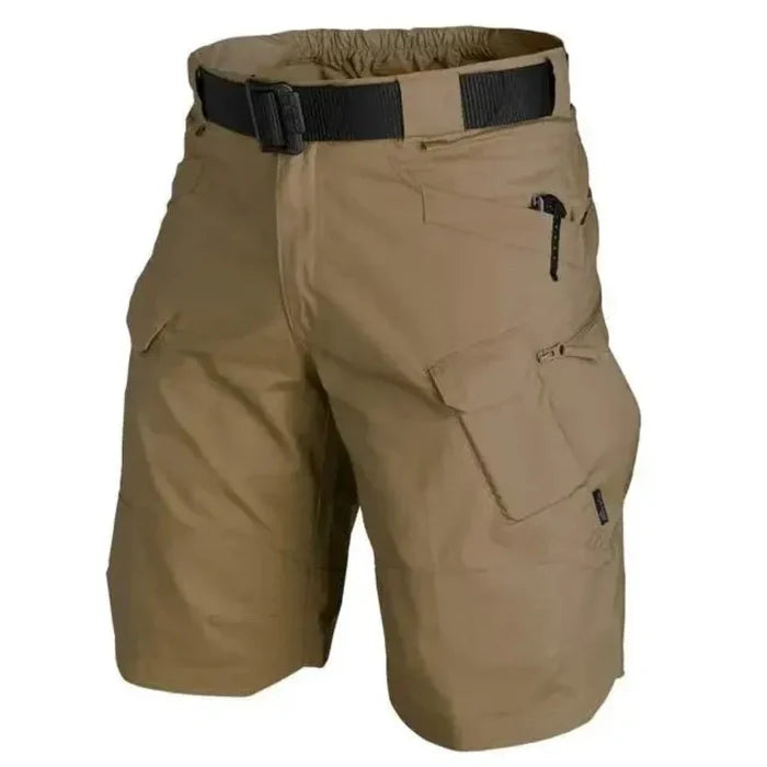 Efficient Outdoor Shorts for Men with Fast Drying Capability: black, brown cargo shorts, utility/tactical style