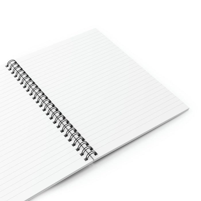 Embrace the Present Spiral Notepad: pale green, black spiral-bound notebook, minimal style