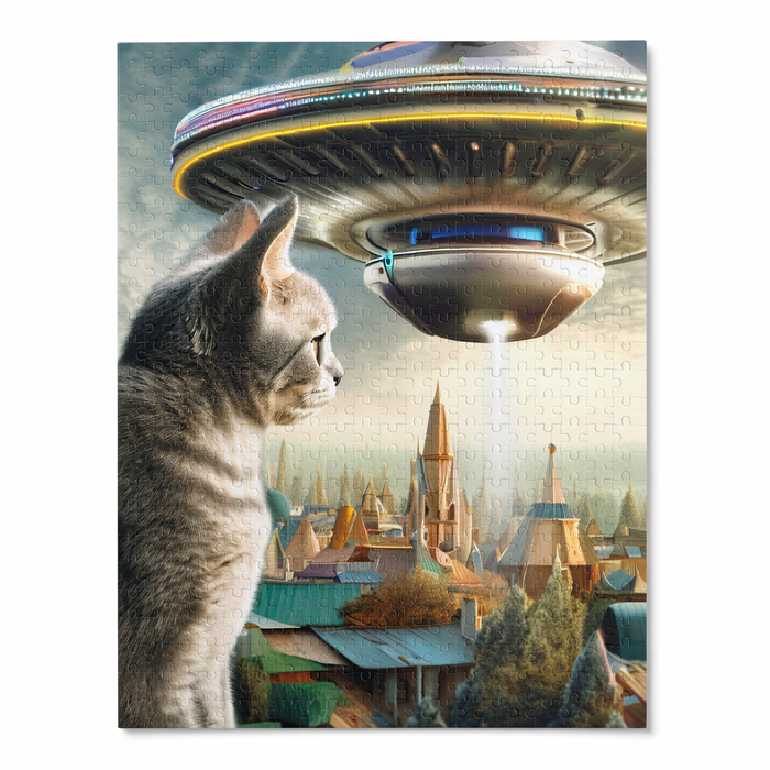 Encounter with Astrocat 500-Piece Jigsaw Puzzle Default