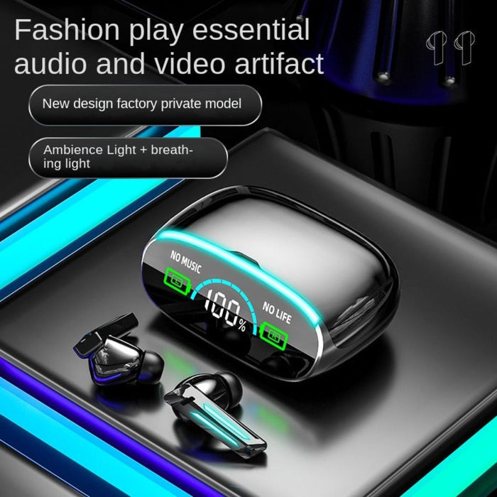 Enhance Your Audio Experience with Dragon Motion 39 PRO Wireless Earbuds: black, dark gray wireless earbuds charging case wit
