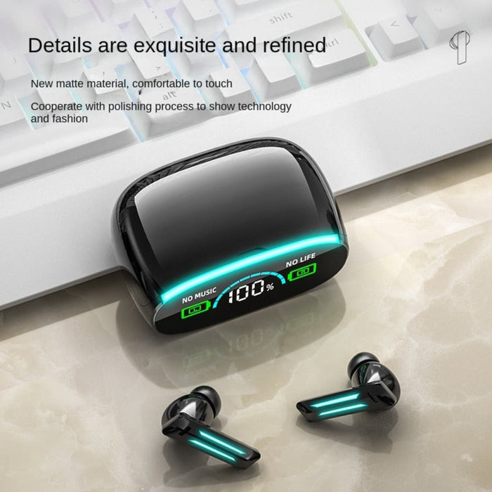 Enhance Your Audio Experience with Dragon Motion 39 PRO Wireless Earbuds: black, dark gray wireless earbuds charging case wit
