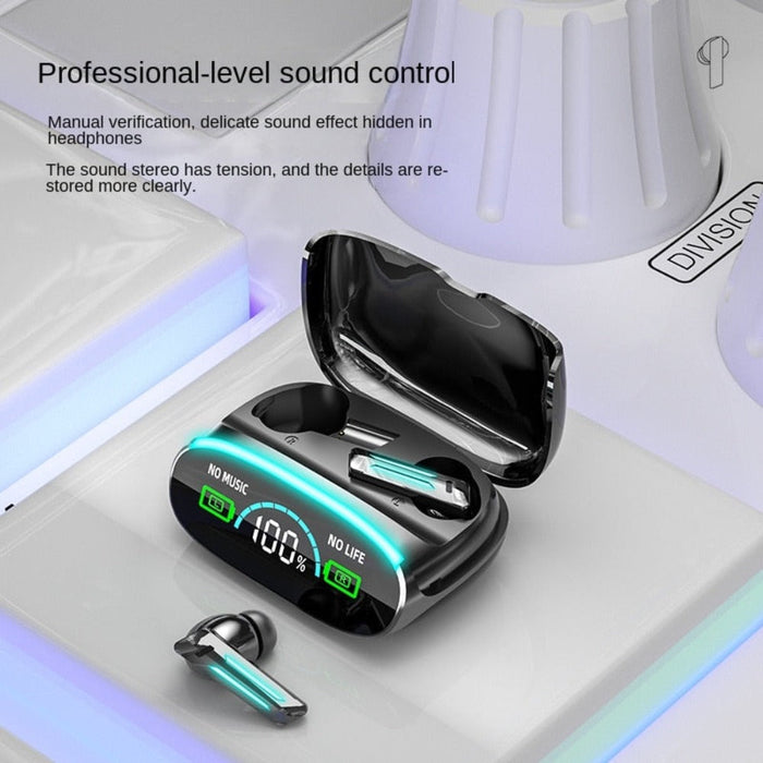 Enhance Your Audio Experience with Dragon Motion 39 PRO Wireless Earbuds: black, dark gray wireless earbuds charging case wit