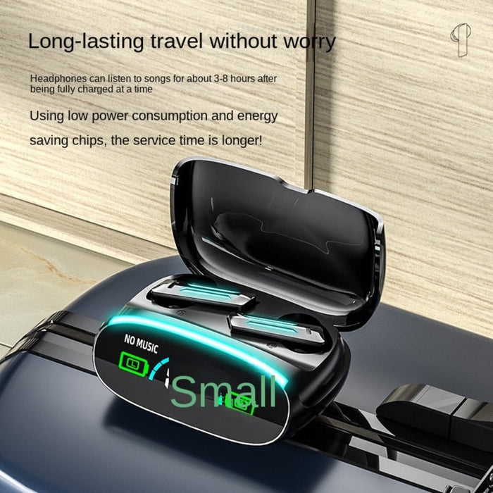 Enhance Your Audio Experience with Dragon Motion 39 PRO Wireless Earbuds: black, dark gray wireless earbuds charging case wit