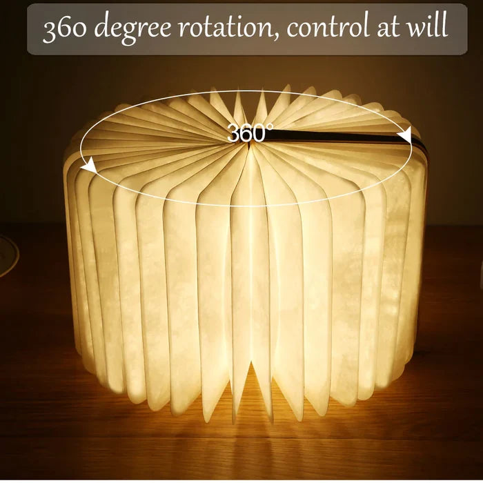 Enhance Your Reading Experience with a Compact LED Night Light for Books: warm yellow, cream folding book-shaped lamps, minim