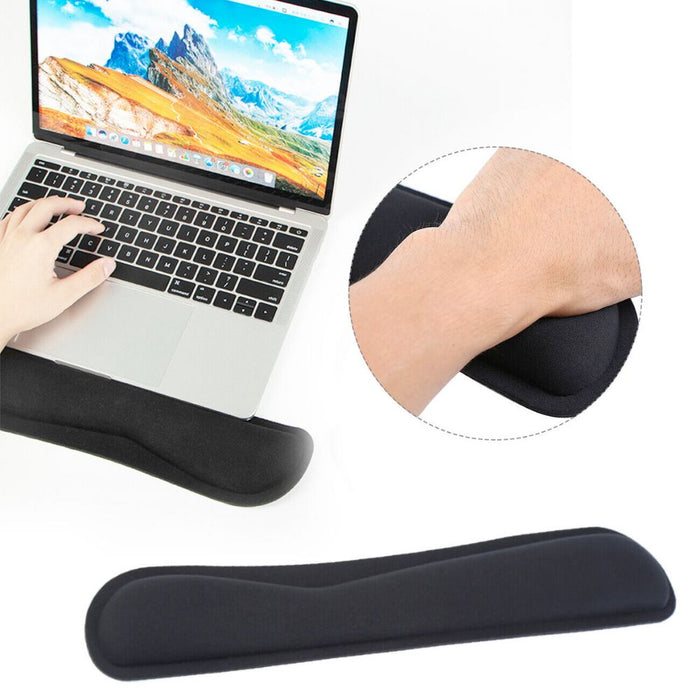 Enhanced Typing Experience with Dragon Ninja Wrist Rest: black, gray ergonomic keyboard and mouse wrist rest set, information