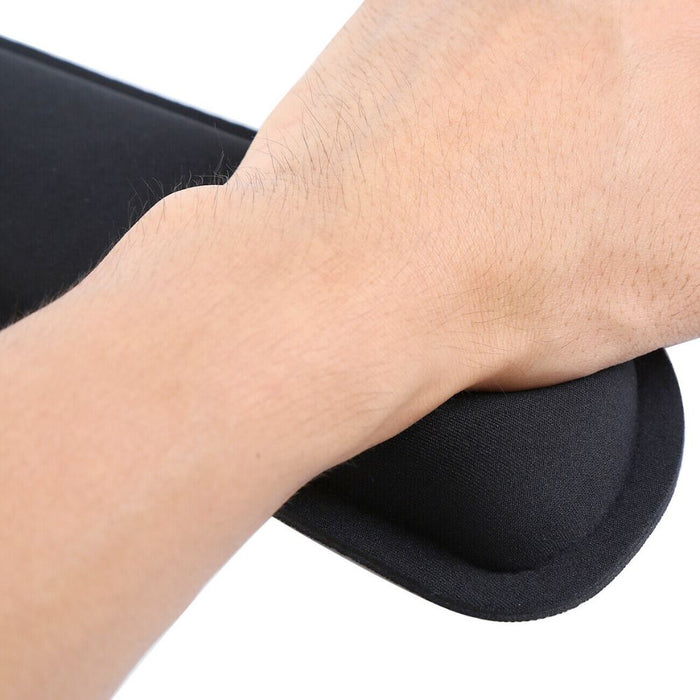 Enhanced Typing Experience with Dragon Ninja Wrist Rest: black, gray ergonomic keyboard and mouse wrist rest set, information