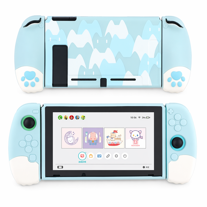 Ergonomic Cat Switch Case: Complete Protection Blue
