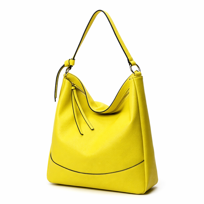 Everyday Shoulder Bag in Faux Leather - A Versatile and Stylish Choice Yellow