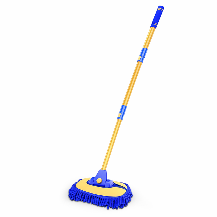 Expandable Microfiber Cleaning Set for Vehicle Blue