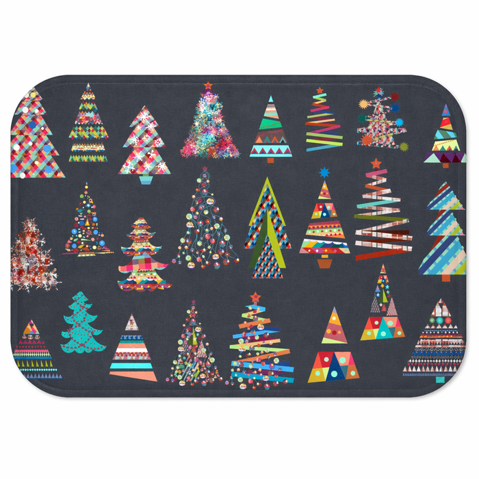 Festive Bath Mat for Home Accents: Christmas Tree Design Default