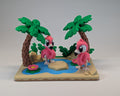 Flamingo Lagoon Tiny Habitat with 2 Flamingos