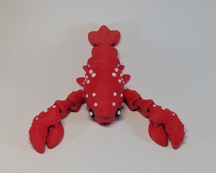 Red Lobster from Pail Set On Table