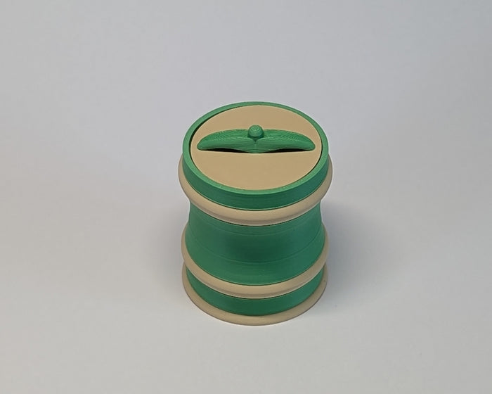 Red Panda And Bamboo Chute Set Panda Inside Lid Closed