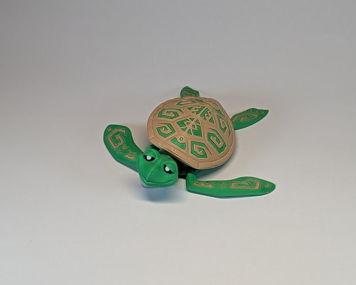 Flexi Factory Tattooed Turtle Swimming Pose