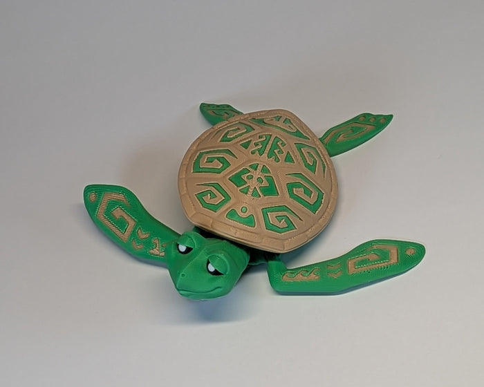 Flexi Factory Tattooed Turtle Swim Pose looking left