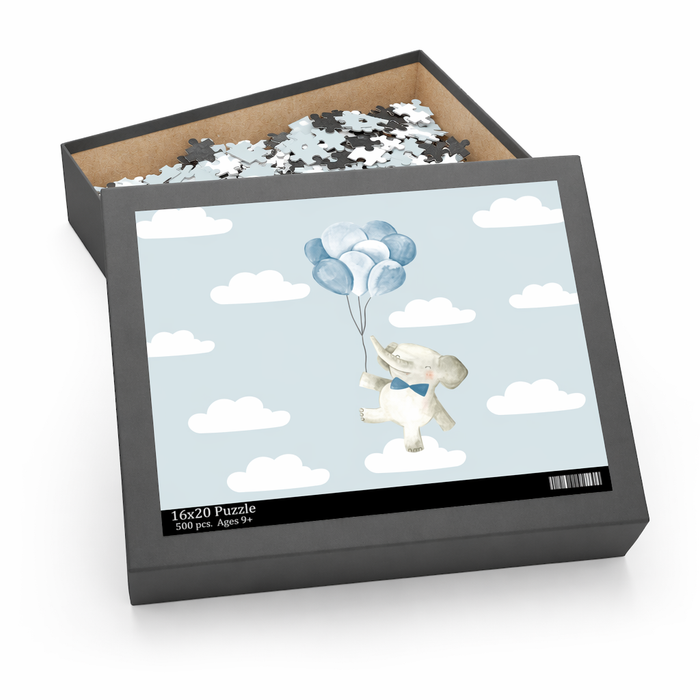 Floating in the Clouds Jigsaw Puzzle - 500-Piece Baby Elephant Default