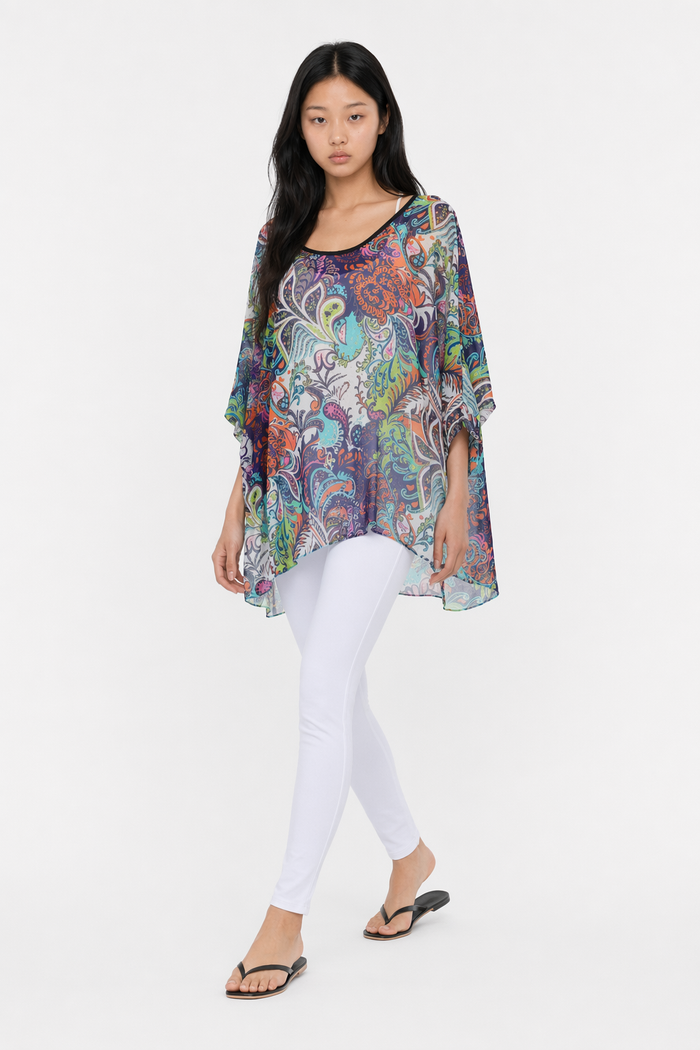 Floral Summer Tunic Top for Women Default