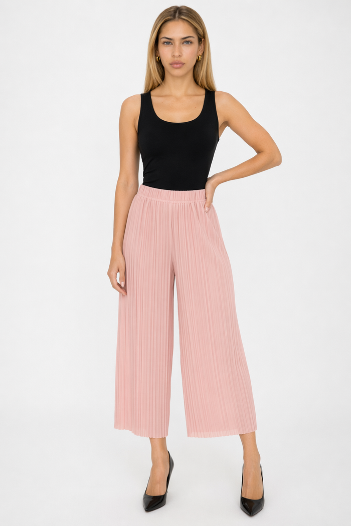 Flowy Chiffon Wide Leg Pants for Women Default