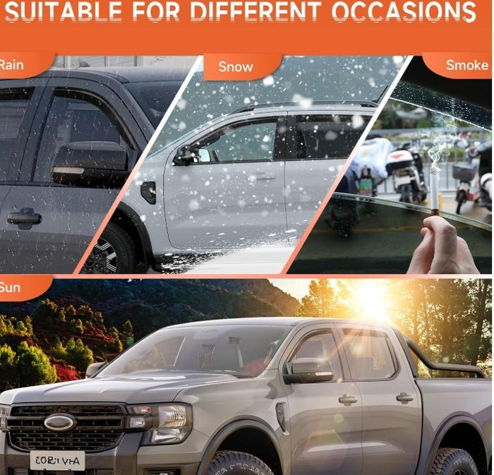 Ford Ranger Wind Deflectors 2023-2025 Window Visors 4pcs Black-292