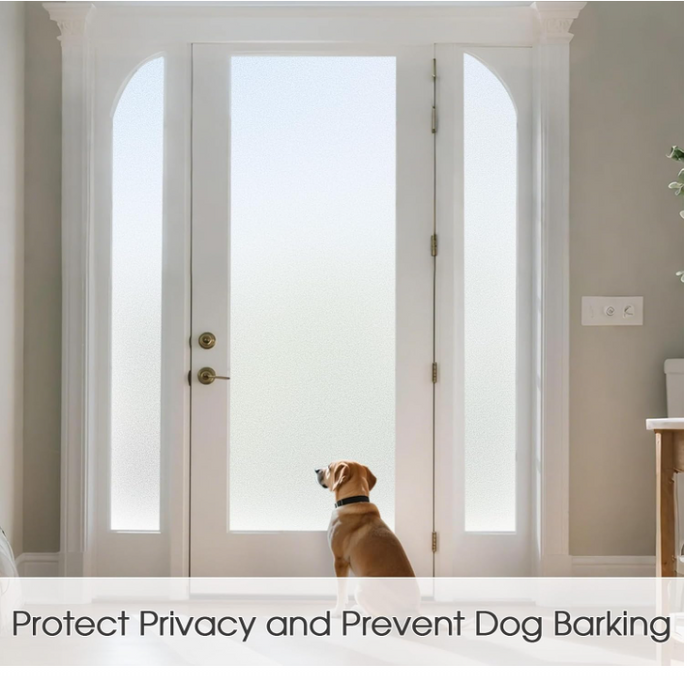 Frosted Window Film 44.5x1000cm Privacy Static Cling Non Adhesive Glass Opaque