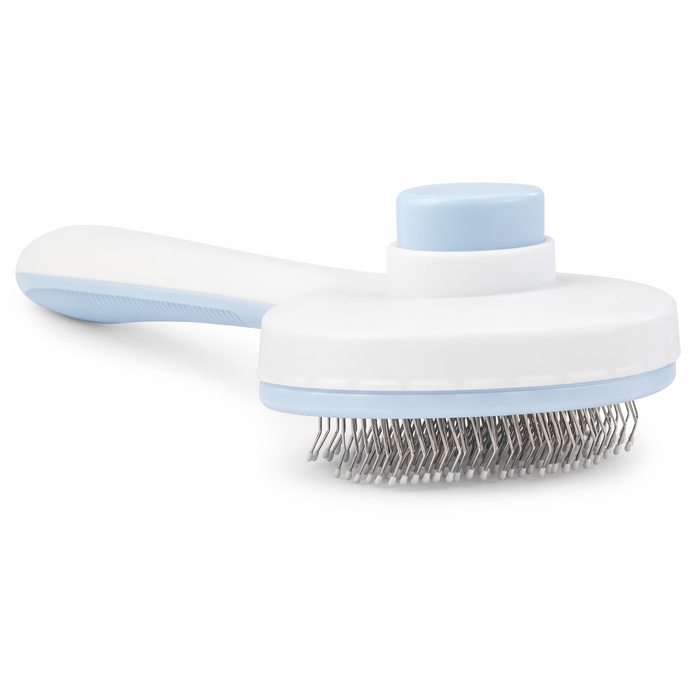 Fur Detangling and Relaxing Massage Brush for Pets Gray