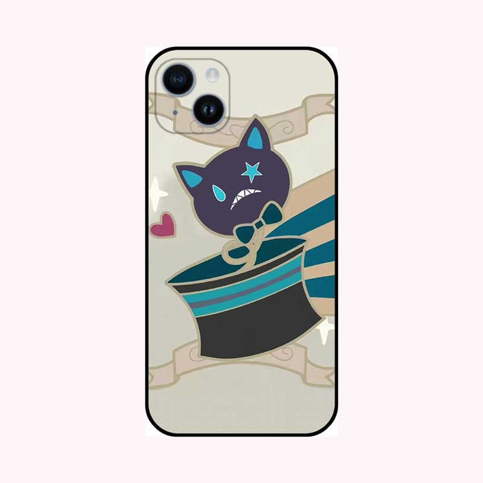 Genshin Fontaine Character Phone Cases: cream, black cartoon magician top hat