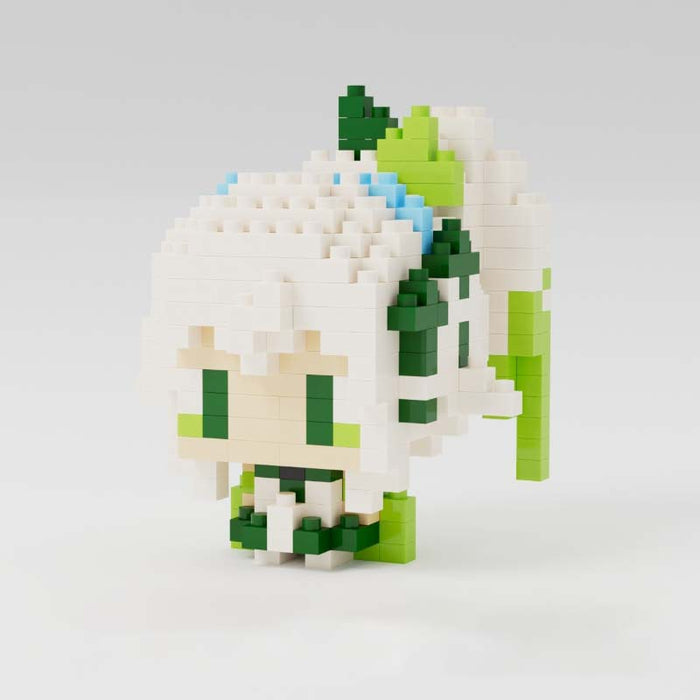 Genshin Impact Character Building Set: yellow, orange cartoon character with yellow hair and animal-like ears, kawaii cartoon