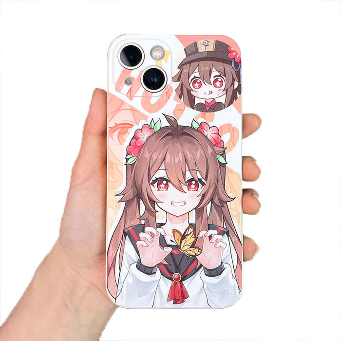 Genshin Impact Fanart iPhone Cases: white, cream anime-style blonde character with animal-like ears, anime, cartoon, kawaii s