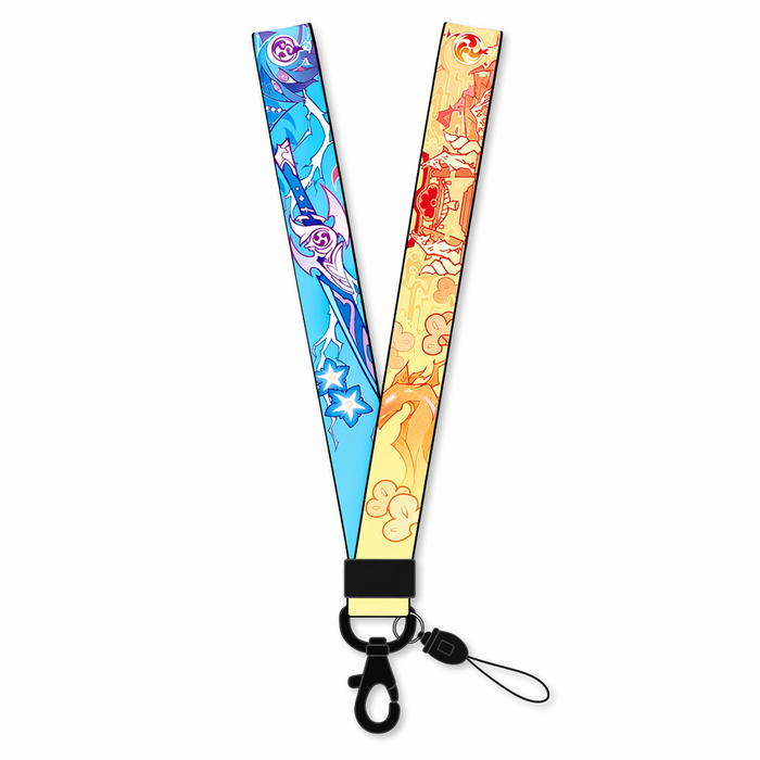 Genshin Impact Lanyard Necklace with 3 Nations A