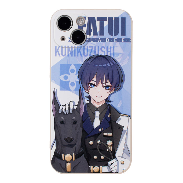 Genshin Impact Phone Cases Collection: white, black anime-style male characters, anime, graphic style