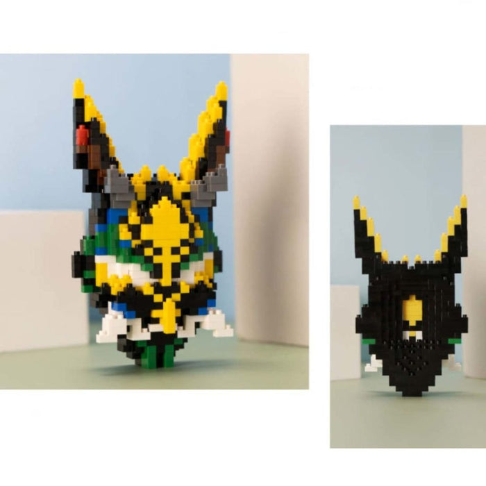 Genshin Impact Toy Figure Building Set: brown, yellow lizard, cartoon style
