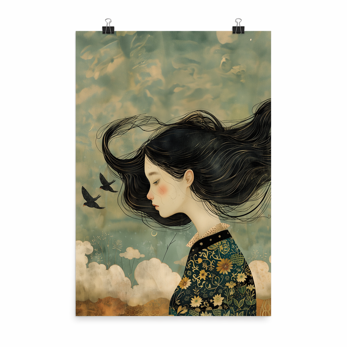 Girl Poster: Emotions in Tangle Default