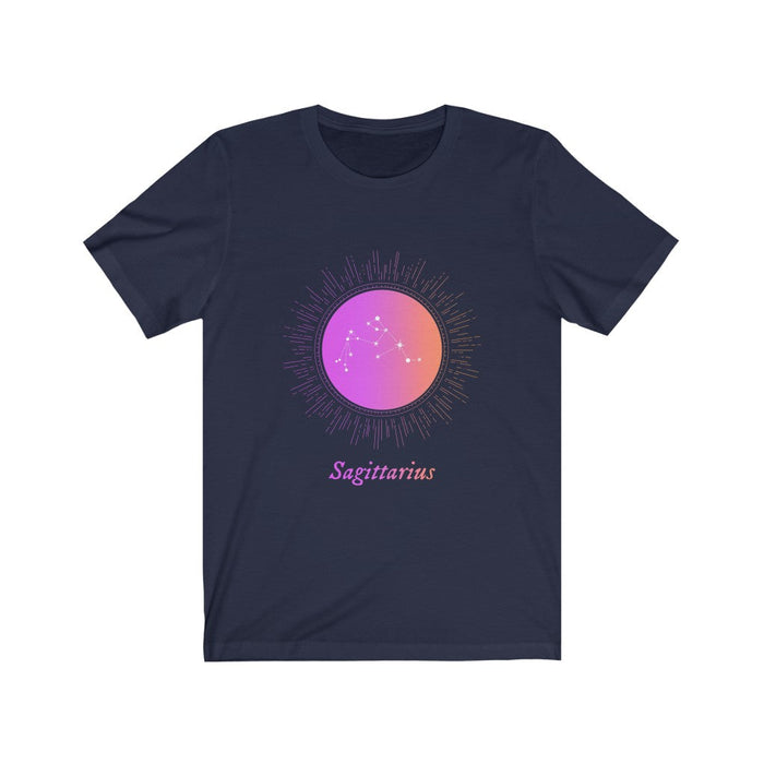 Gradient Zodiac T-Shirt for Women: Embrace Your Inner SAGITTARIUS!: black, purple Sagittarius zodiac sign, celestial zodiac g