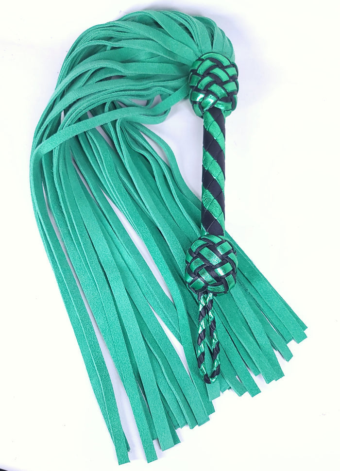 Green Suede Flogger - In Stock
