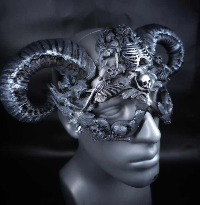 Guardian of the Ossuary Mask- Silver- In Stock