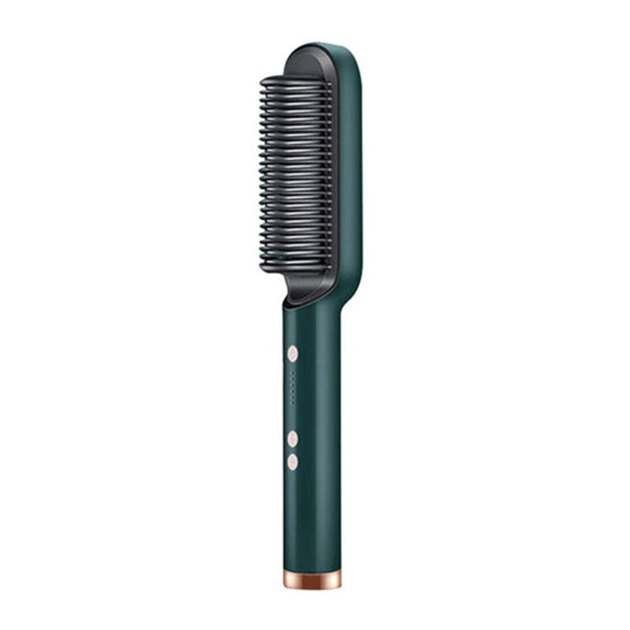 Hair Iron by Coseey: black, pink electric hair straightening brush, modern minimal style
