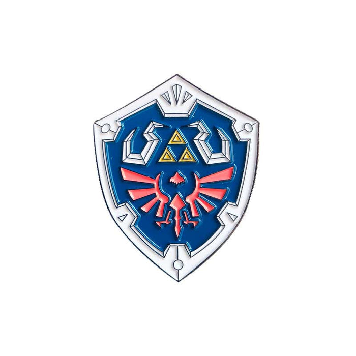 Hand-Painted Legend of Zelda Pins: gold, brown The Legend of Zelda / Link-themed symbols, cartoon gaming-themed enamel pin ar