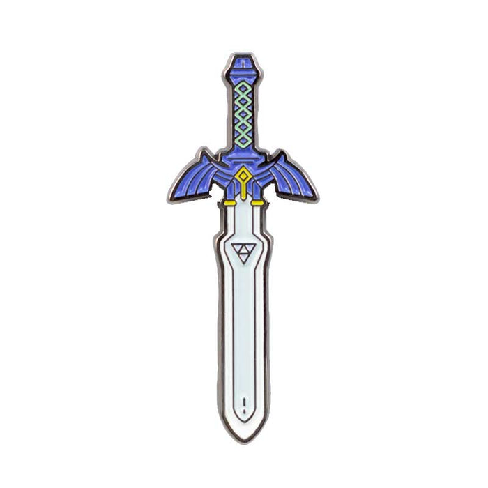 Hand-Painted Legend of Zelda Pins: gold, brown The Legend of Zelda / Link-themed symbols, cartoon gaming-themed enamel pin ar