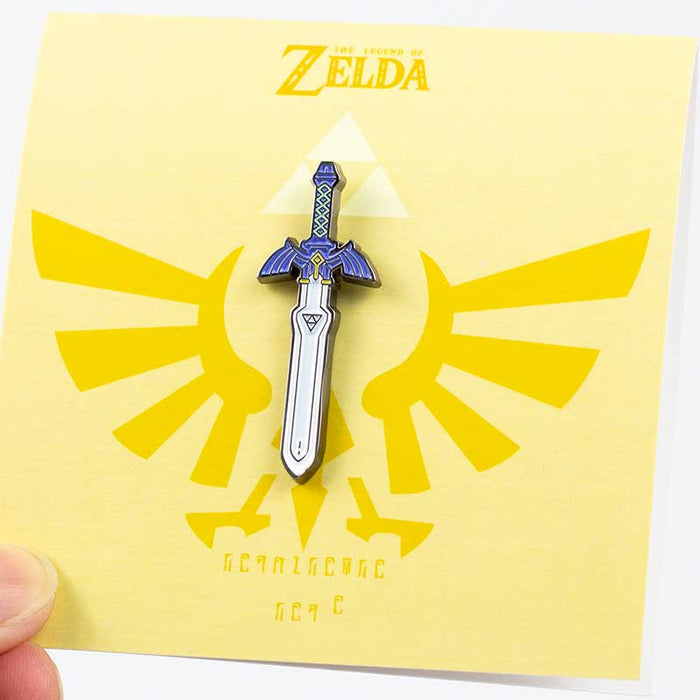 Hand-Painted Legend of Zelda Pins: gold, brown The Legend of Zelda / Link-themed symbols, cartoon gaming-themed enamel pin ar