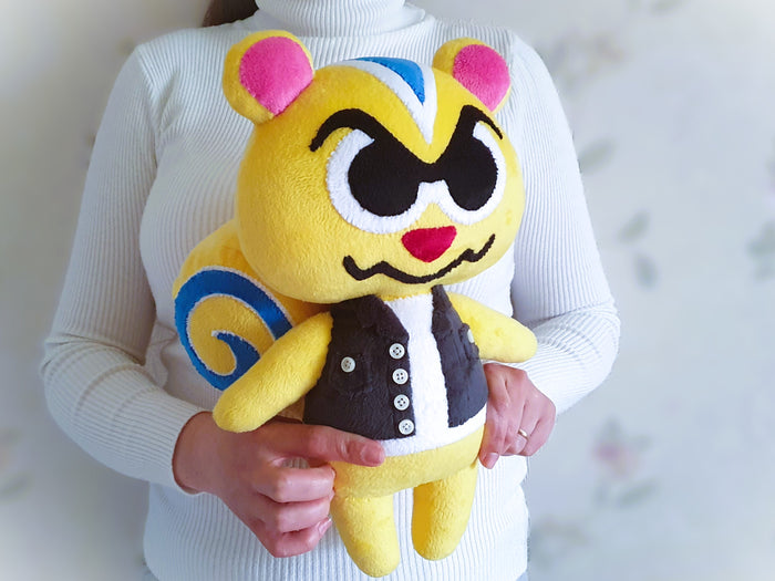 Handmade custom Ricky the squirrel plush