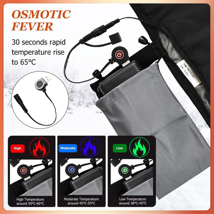 Heated USB Portable Camping Mat for Outdoor Sleeping: blue, orange heated sleeping bag with carrying sack, outdoor camping ge