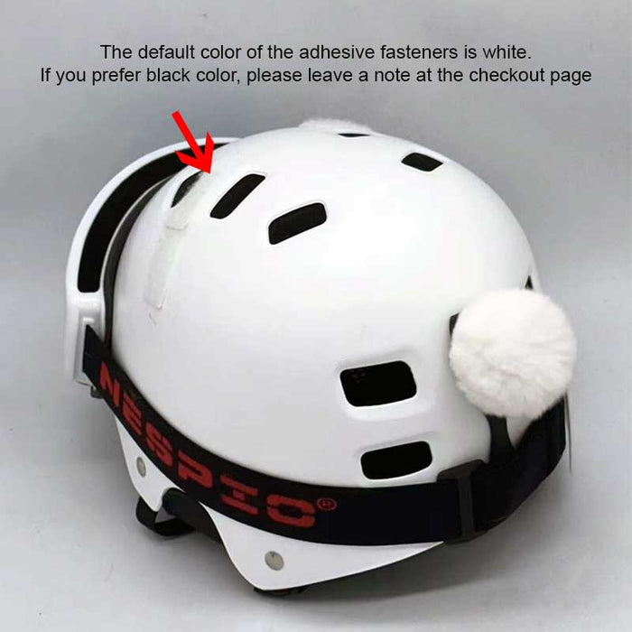 Helmet Rizz: Cat Ears Helmet Ornaments: white, black cat-themed, cute novelty style