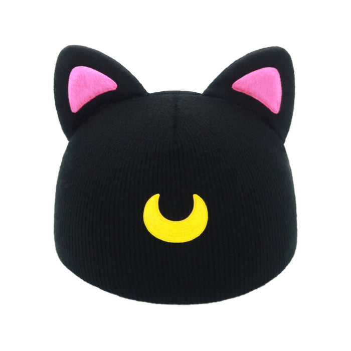 Helmet Rizz: Fun, Eye-Catching, and Durable: black, pink cat, kawaii style