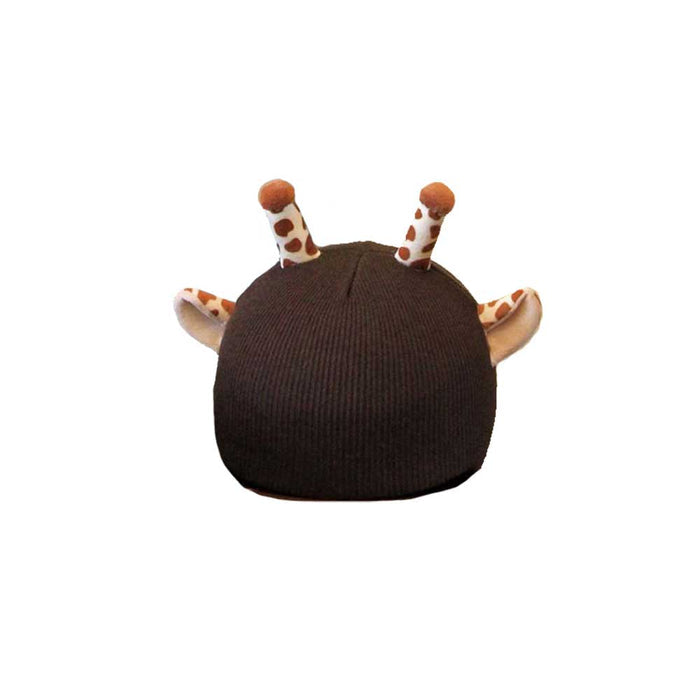 Helmet Rizz: Giraffe Ski Cover: dark brown, cream giraffe, cartoon style