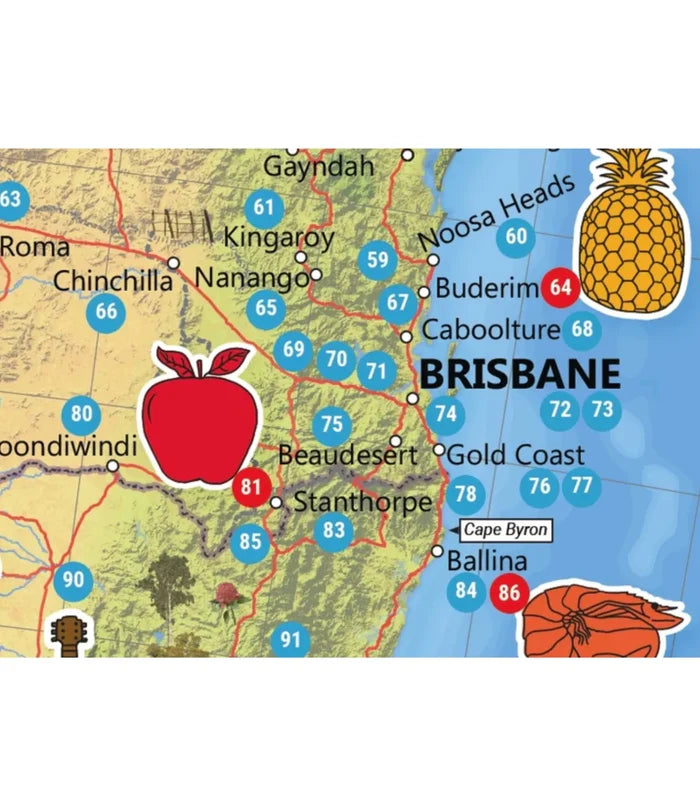 Hema Big things of Australia Map - Edition 1