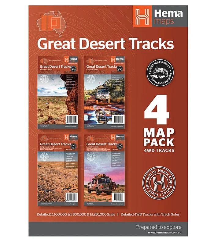 Hema Great Desert Tracks Map Pack - Edition 9